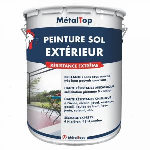 Peinture Sol Exterieur - Rouge carmin - RAL 3002 - Pot 5L