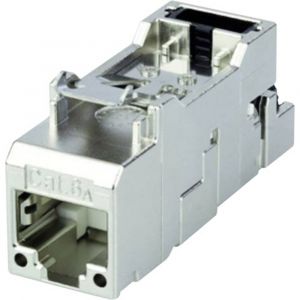 Teleg&auml;rtner RJ femelle; AMJ-S Modul Cat.6A T568B J00029A2001 RJ45 Bo&icirc;tier femelle RJ45 gris zinc 12