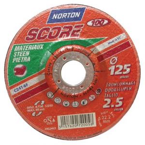 Norton clipper Disque à tronçonner - Score 100 - matériaux - 115x2.5 mm