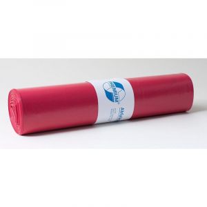 Certeo Sacs plastique - capacité 120 l, l x h 700 x 1100 mm - épaisseur 55 µm, rouge, lot de 250 - Coloris: Rouge