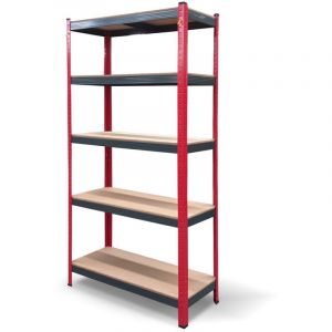 Étagère Métallique Catter House Rack Cargo Advance 90 - 90x40x180 cm en Acier Galvanisé et MDF avec Tablettes à Hauteur Réglable