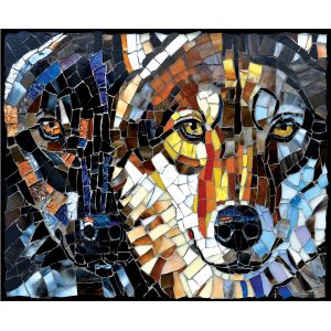 Sunsout Puzzle Vitrail Loups