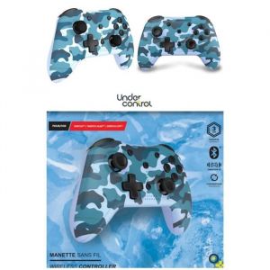 Image de Under Control Manette Switch Sans Fil Bluetooth Camouflage Bleue Navy Pour Nintendo Switch
