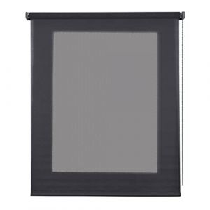 Store Enrouleur Tamisant Lisse pour Fenêtres et Portes Gris 200x250 cm