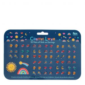 Boucles d'oreilles à coller cosmic love enfant Rex London (x30)