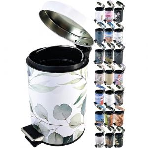 Sanilo Poubelle de Salle de Bain 3L avec système d’abaissement automatique - Eucalyptus