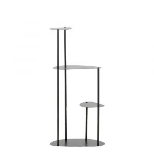 Mica Decorations Fonda Table &agrave; plantes - L48 x L27 x H100 cm - M&eacute;tal - Noir