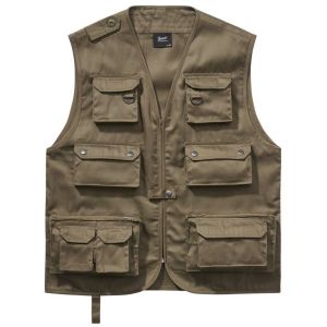 Brandit Veste de Chasse Gilet, Olive, L Homme