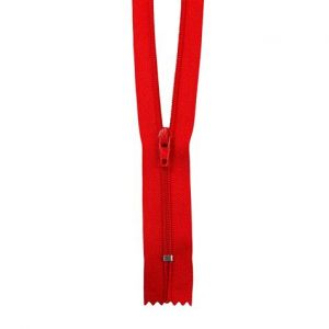 Creavea Fermeture à glissière Nylon - 35cm - Rouge
