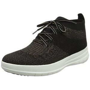 FitFlop Baskets montantes UBERKNIT SLIP-ON HIGH TOP SNEAKER Noir - Taille 36,37