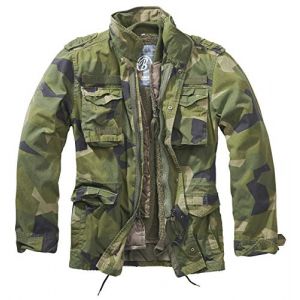 Brandit M65 Giant Jacke Veste, Swedish Camo, XXL Taille Normale Homme