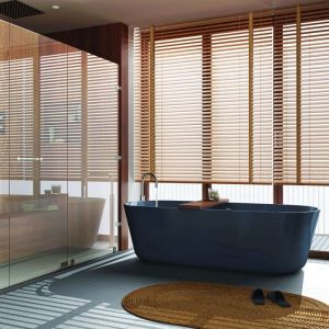 Mad&eacute;costore Store v&eacute;nitien Bambou 50mm avec Galon - Dor&eacute; - L160 x H250cm