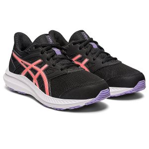 Image de Asics JOLT 4 GS Sneaker, Noir/Papaye, 32.5 EU