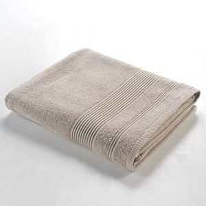 Drap De Bain "tendresse" 90x150cm Taupe Prix