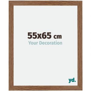 Your Decoration - 55x65 cm - Cadres Photo en MDF Avec Verre acrylique - Anti-Reflet - Excellente Qualité - Chêne Rustique - Cadre Decoration Murale