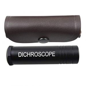 60mm Loupe Calcite Dichroscope Deux Couleurs Pléochroïques Gemme Identification Loupe pour Gems Jewerly, Artisans, Jewerler, Loisirs