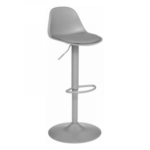 Atmosphera Cr&eacute;ateur D'int&eacute;rieur - Lot de 2 tabourets bar d&eacute;co style scandinave 'Aiko' - Couleur: Gris clair