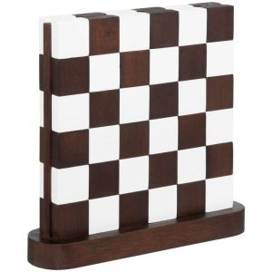 Image de Atmosphera Damier Twis paulownia marron