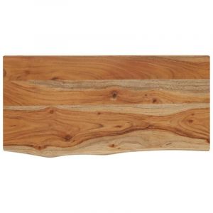 VidaXL Étagère murale rectangulaire massif acacia bordure assortie