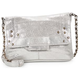 Pieces Sac Bandouliere PCFELIZIA Argenté - Taille Unique