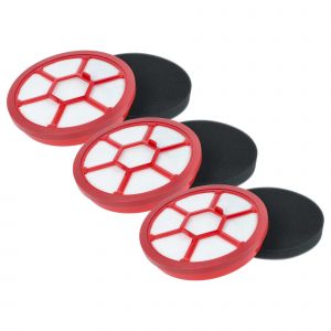 Vhbw 3x filtre protection moteur compatible avec Dirt Devil Rebel 25HF, 25HFC, 35Parquet, 20, 22, 25HE, 35 aspirateurs