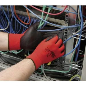 Image de Worky Gants de protection 1177 100% nylon avec revêtement PU EN 388 RISQUES MECANIQUES 4131 Taille 7 (S)