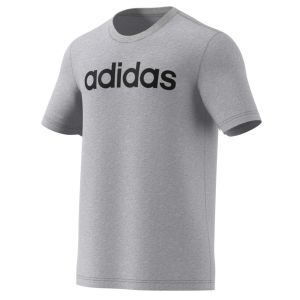 Image de Adidas Tshirt Essentials Linear Brush Gris / Noir - Taille L