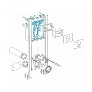 Image de Nicoll Réservoir de bâti support complet, DW7 - NICRE0709322