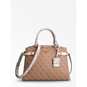 Guess SAC À MAIN ZADIE LOGO PYTHON Beige