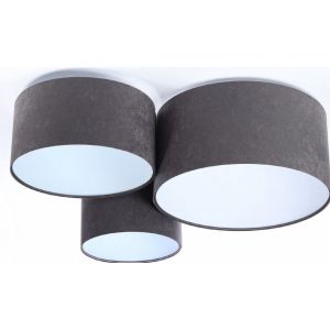 Plafonnier trio 080-051 - Gris, blanc - Gris, blanc