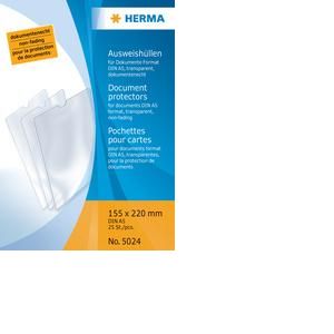 Herma 5010 - Etui 63 x 90 mm, pour carte professionnelle/d'identité