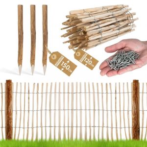Kit Ganivelle Bogateco 120x500 cm avec 3 Poteaux de 150 cm inclus