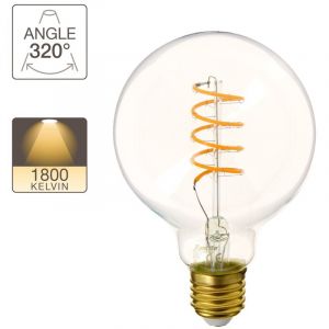 Xanlite Ampoule LED G95, culot E27, 4W cons. (28W eq.), lumière blanc chaud