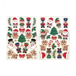 Ruedelafete Lot de 10 stickers sweety christmas
