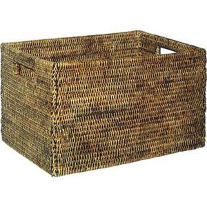 Image de Aubry Gaspard Panier de rangement en rotin antique Longueur 28cm