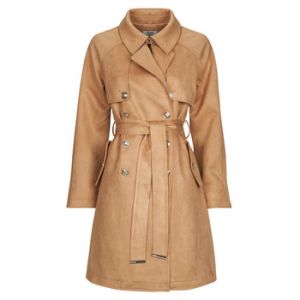 Morgan Trench long su&eacute;dine marron clair femme - Taille 36