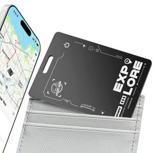 Tracker Bluetooth AirCard pour iPhone et iPad Format Carte Noir wiwu Noir