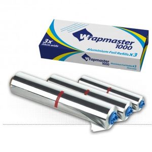 Wrap Film Recharge papier alu Lot de 3 rouleaux de papier aluminium wrapmaster