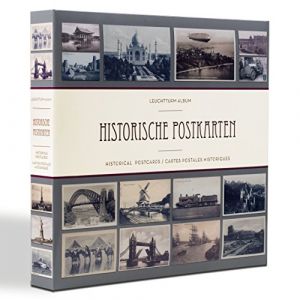 Leuchtturm 348003 Album pour 600 Cartes Postales Anciennes, avec 50 Feuilles Transparentes reliées