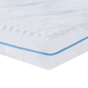 VidaXL Matelas Blanc 180 x 200 cm Tissu jacquard en polyester 100%