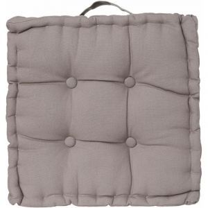 Atmosphera Coussin de sol - 40 x 40 cm Gris