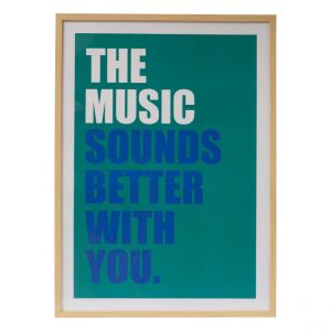 Atmosphera Affiche encadrée Darius vert cèdre 50x70cm créateur d'intérieur