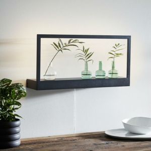 Markslojd Applique murale PABLO-Applique LED étagère lumineuse Métal L60cm Noir