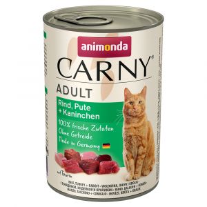 Animonda 6x400g sélection à la volaille Carny - Pâtée pour chat