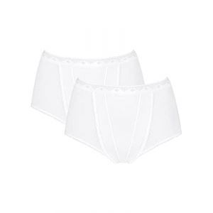 Sloggi Femme Control Maxi 2p Culotte, Blanc (White 0003), 50 EU