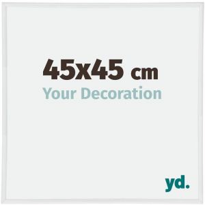 Image de Your Decoration - 45x45 cm - Cadres Photos en Plastique Avec Verre Plexiglas - Excellente Qualit&eacute; -Blanc Brillant - Cadre Decoration Murale - Annecy.