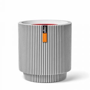 Capi Europe - Vase Cylindre Groove NL - 35x38 - Ivoire