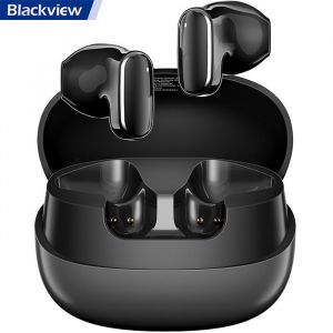 Blackview Écouteurs Bluetooth AirBuds 20 Réduction du Bruit DNS 400 mAh IPX4 étanche - Noir