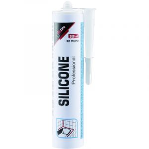 BizLine MASTIC SILICONE SANITAIRE ACETIQUE BLANC 310 ML -
