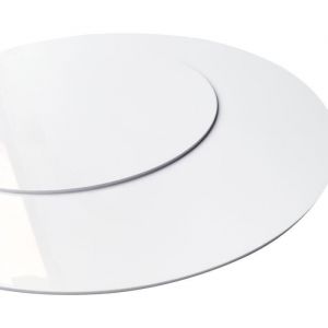 Signaletique.biz France - Panneau Plastique pvc 1,5 mm Rond. Plaque p.v.c Blanc. Plaque pvc Plastique Blanc Rond. Mati&egrave;re pvc rigide &agrave; la d&eacute;coupe